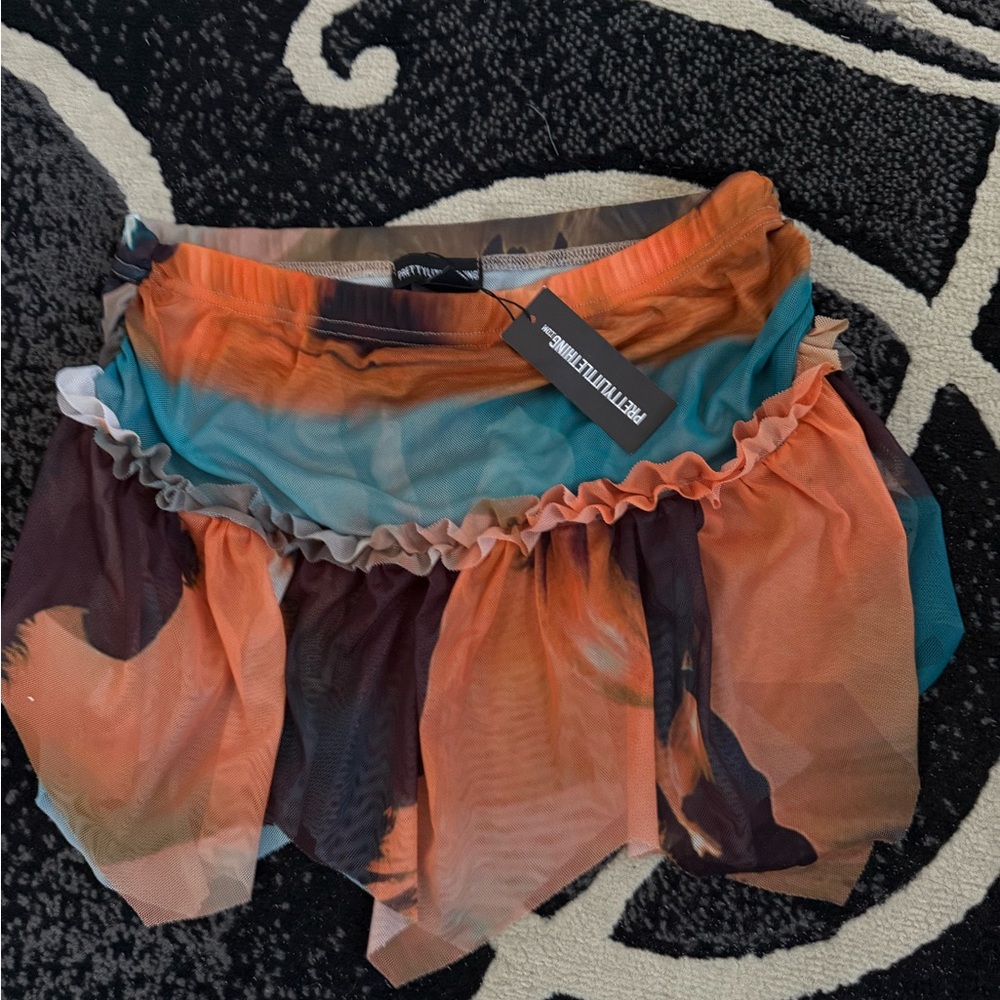 Colorful Mesh Skirt